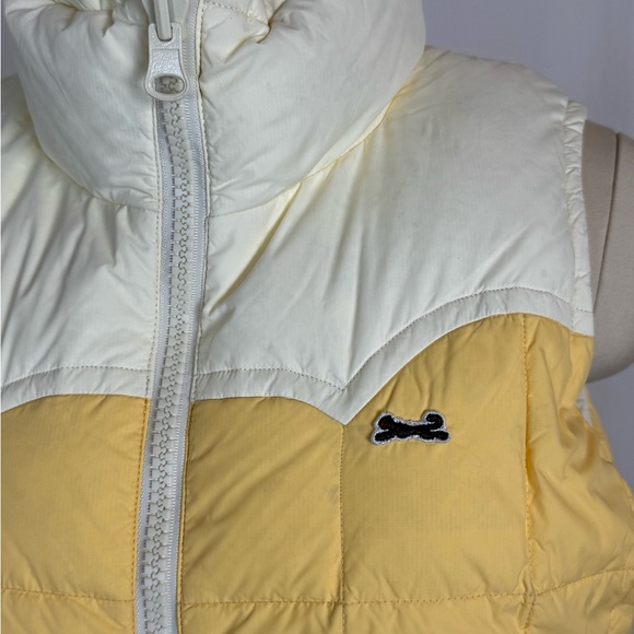 Le Tigre Yellow and Cream Puffer Vest - Picture 3 of 12